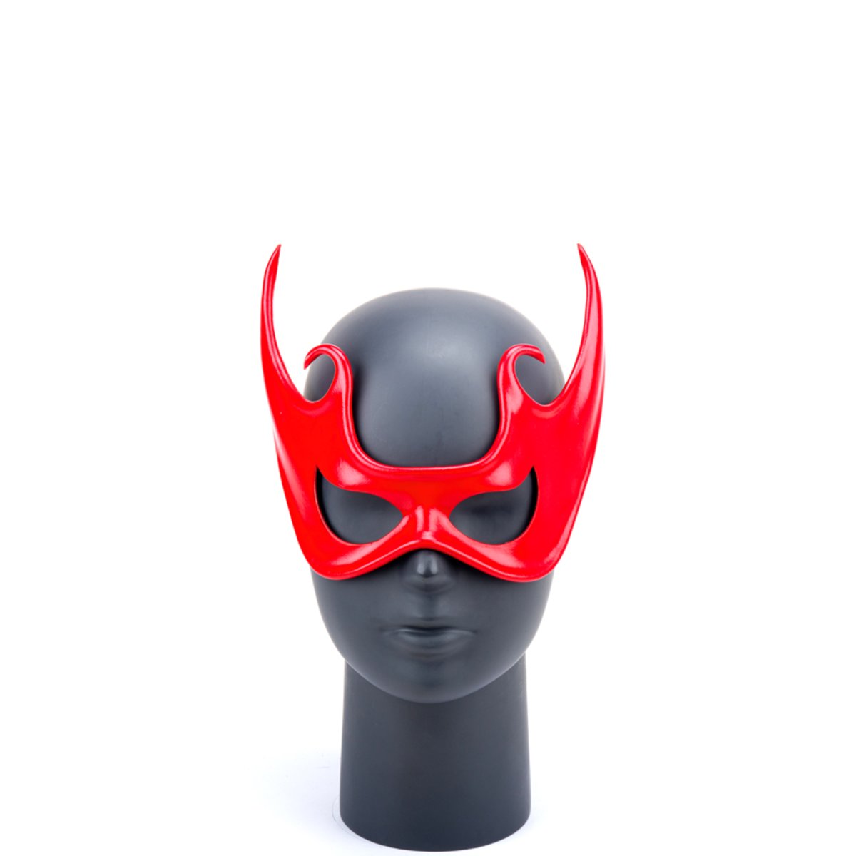 Cecilio Leather Designs Fantasy Bat Mask - Red