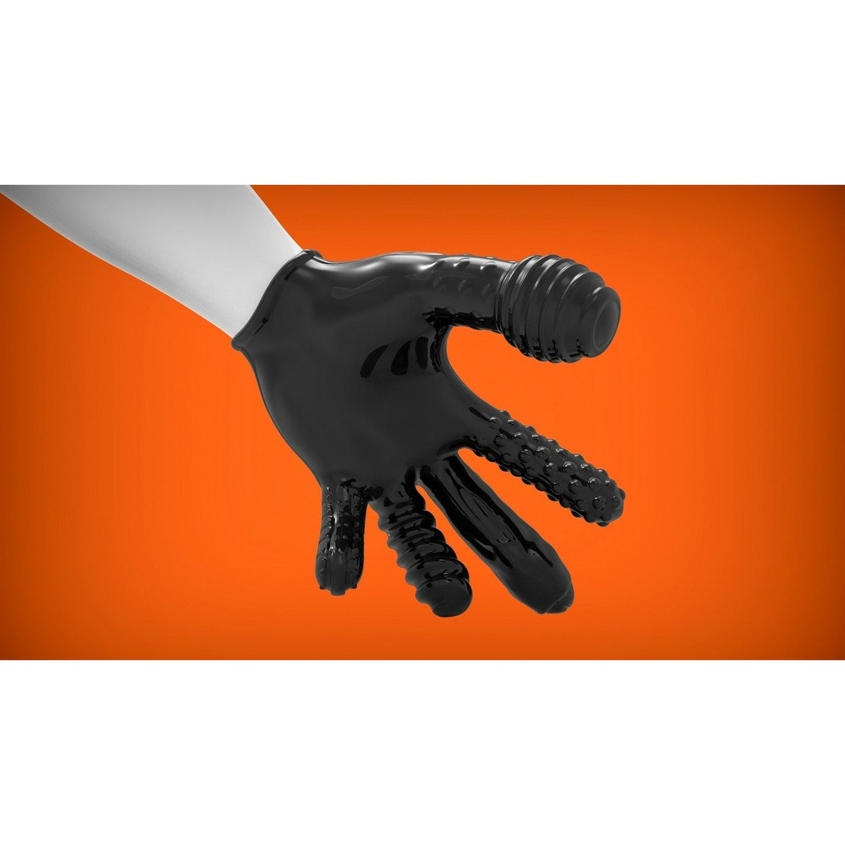 Oxballs Stretchy Finger Fuck Rubbery Glove With Textured Fingers