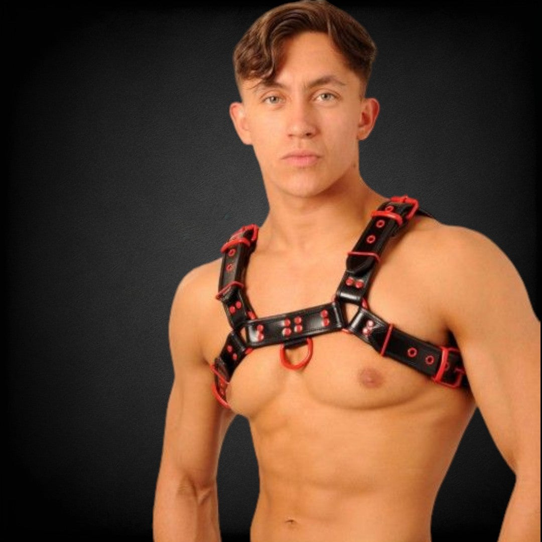 Fist Chest Harness Black/Red