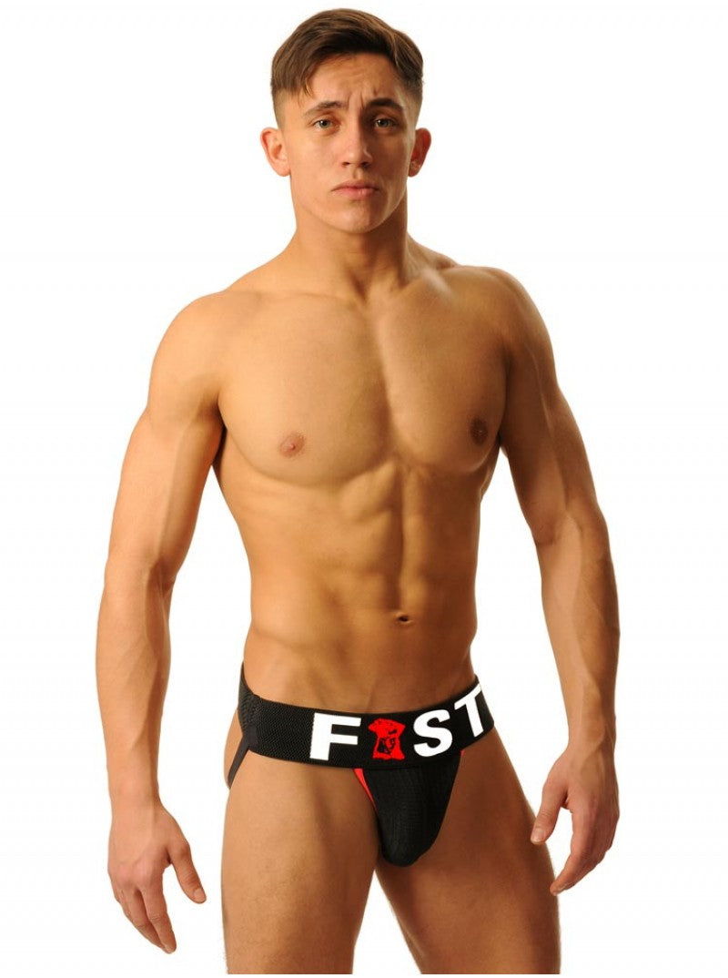 Fist Logo Jock Strap -Black