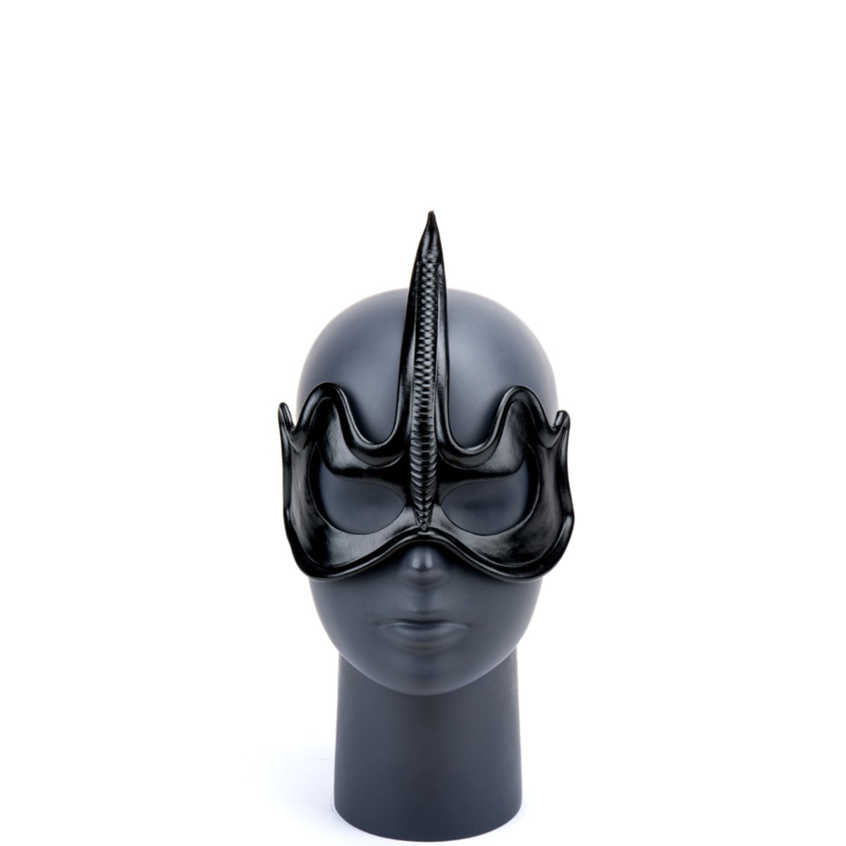 Cecilio Leather Designs Fantasy Unicorn Mask - Black