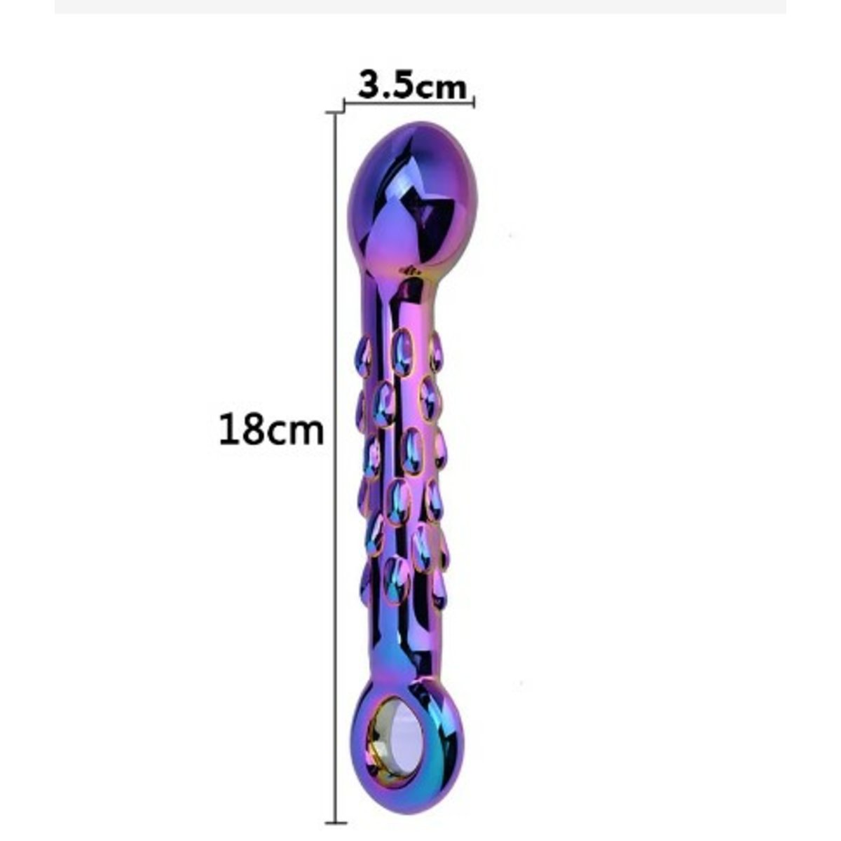 Iridescent Glass Dildo