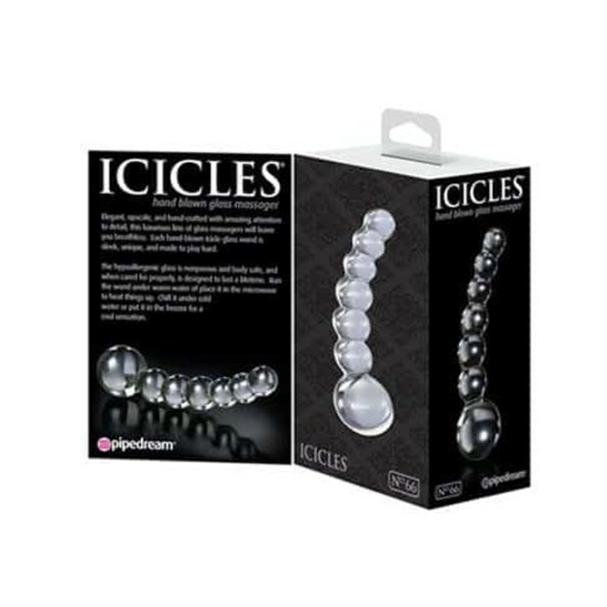 Beads-Icicles Glass Anal Beads