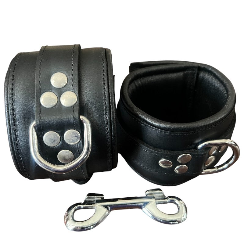 Ankle Cuffs Padded & Black Leather Lined