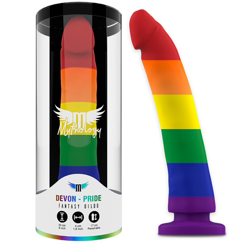 Mythology Devon Pride Dildo-Multi Coloured