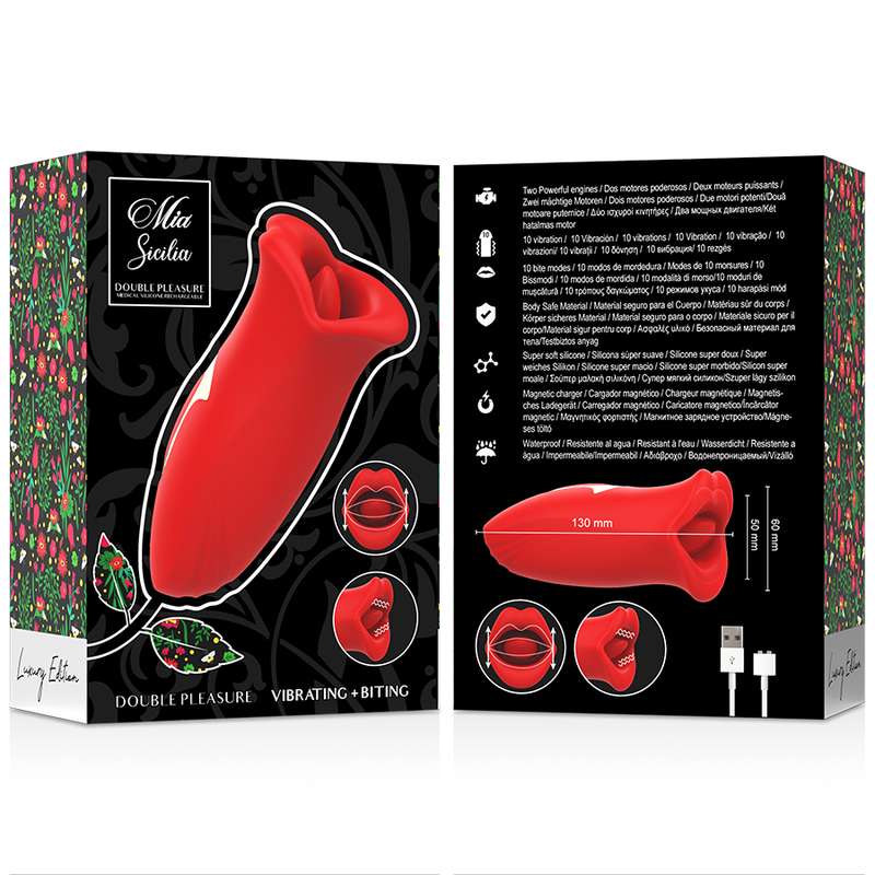 Mia-Sicilia Double Pleasure Vibrating + Biting