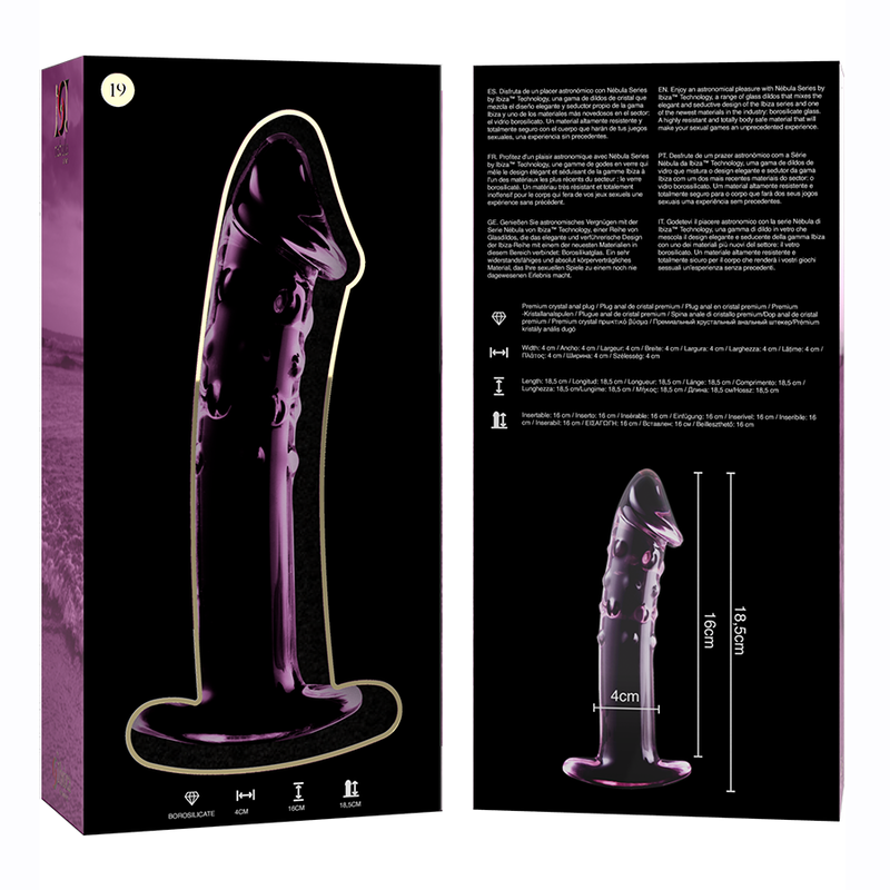 NEBULA 19 Glass Dildo Pink