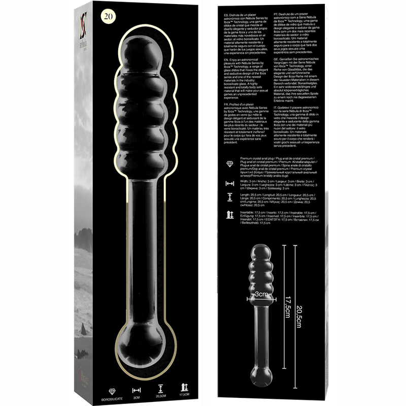 NEBULA 20 Glass Anal Probe Clear