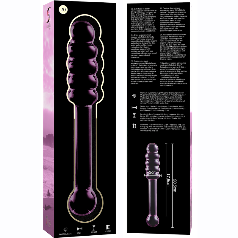 NEBULA 20 Glass Anal Probe Pink