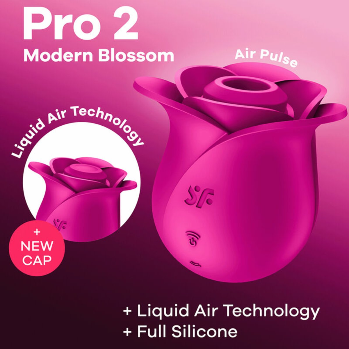 Satisfyer Air Pulse Pro 2 Modern Blossom Clitoral Suction Vibrator