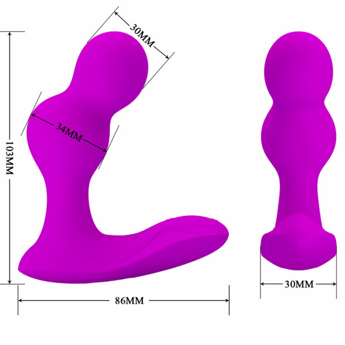 Pretty Love Anal Vibrator With Remote Control