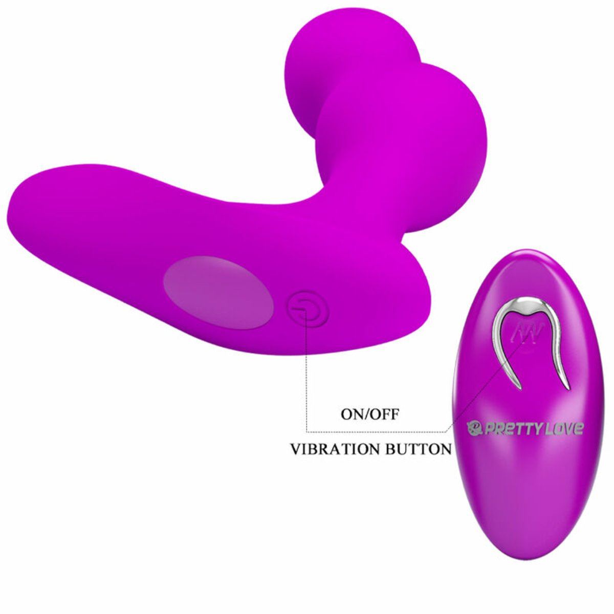 Pretty Love Anal Vibrator With Remote Control