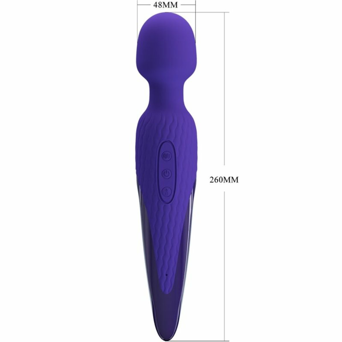 Pretty Love Wand Vibrator Violet Heat Effect