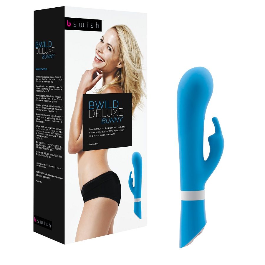 Bwild Deluxe Bunny Rabbit Vibrator Blue