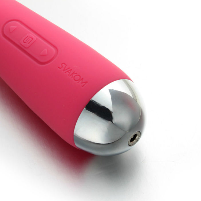 Svakom Emma Mini Wand Massager Vibrator Plum Red