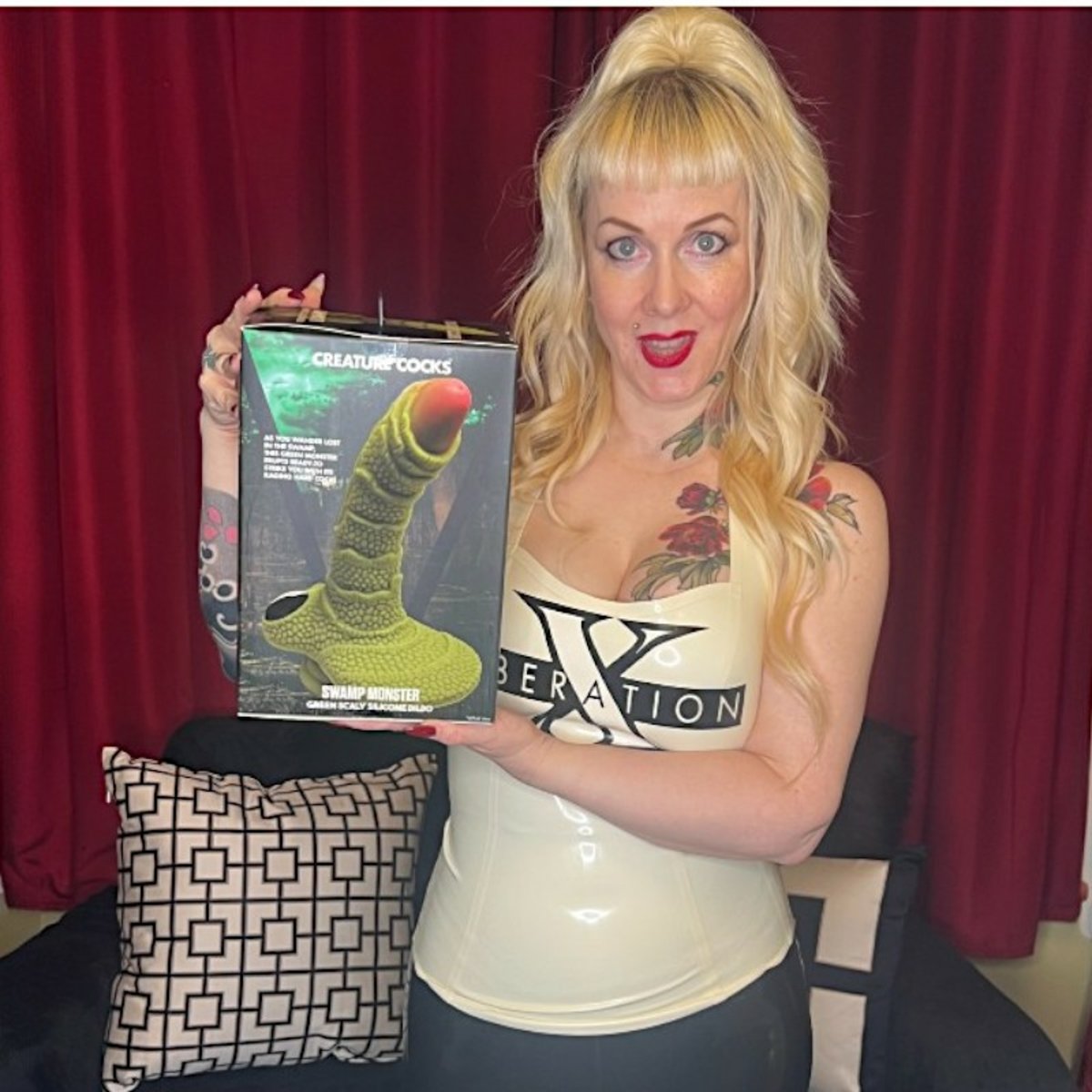 Creature Cocks Swamp Monster Scaly Silicone Dildo