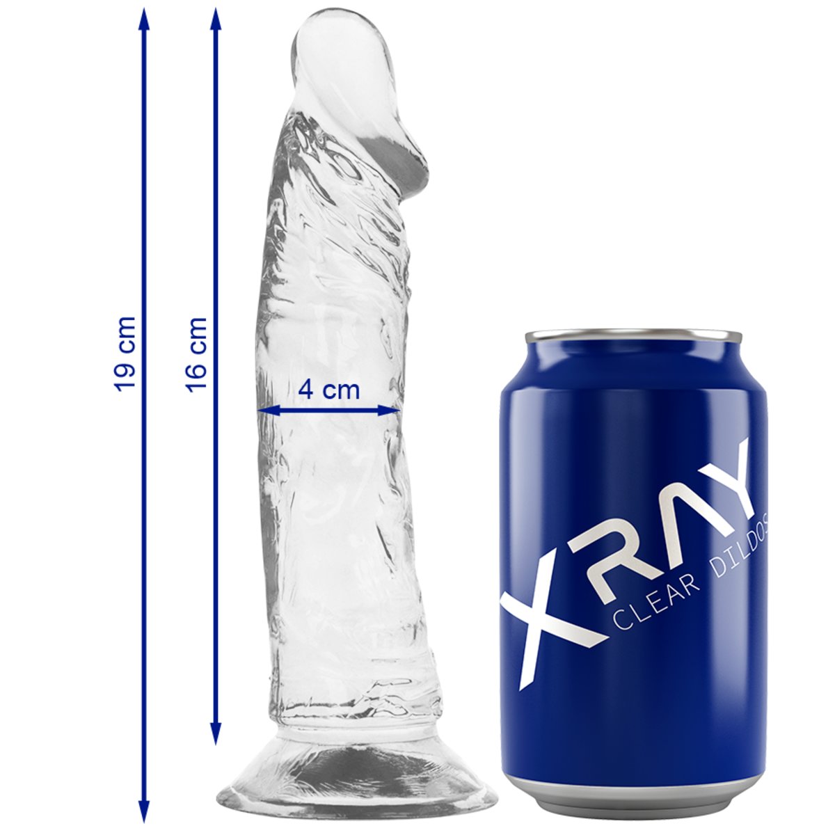 Dildo-Xray Clear Cock-19cm X