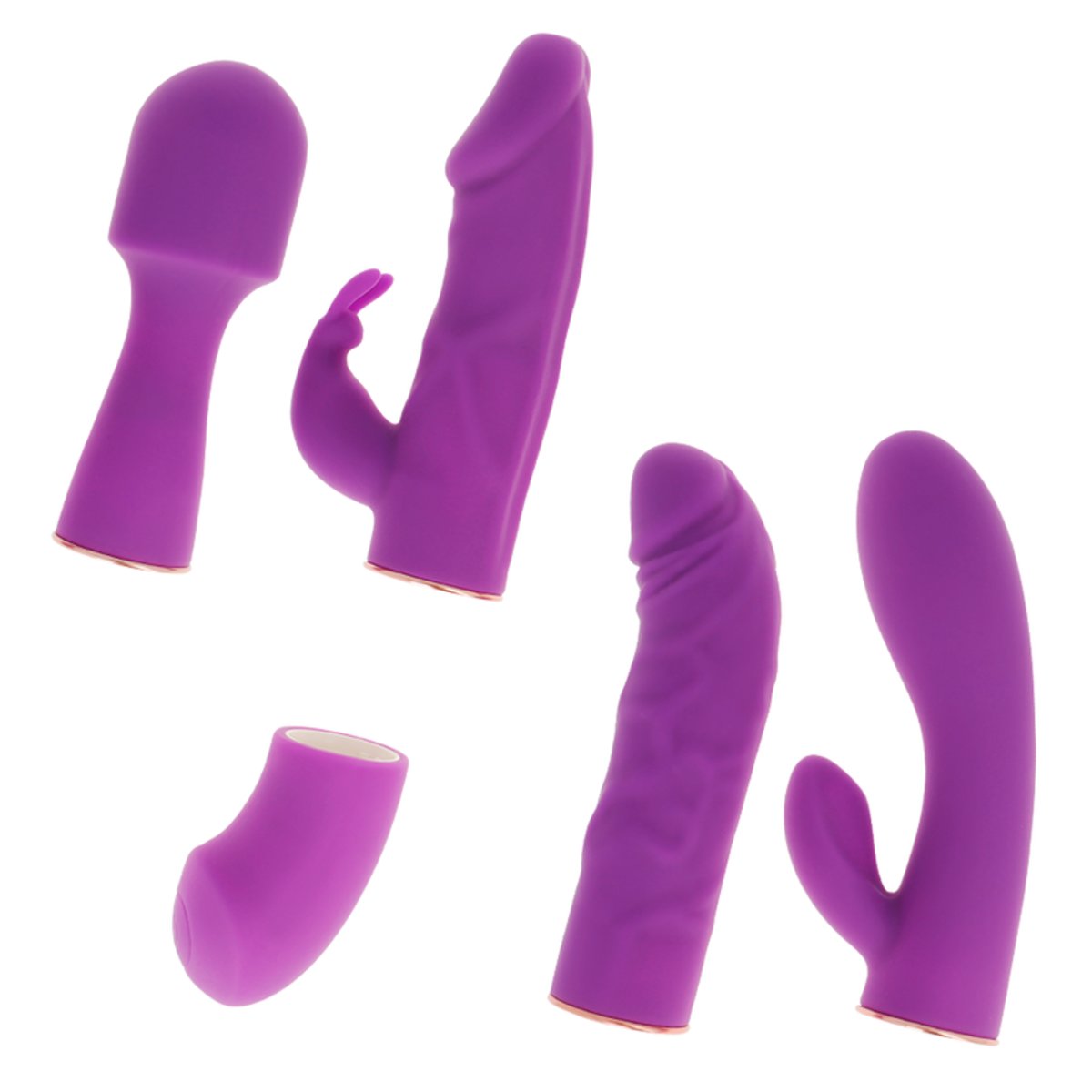 Vibrator 4in 1 Motor + Stimulator Covers