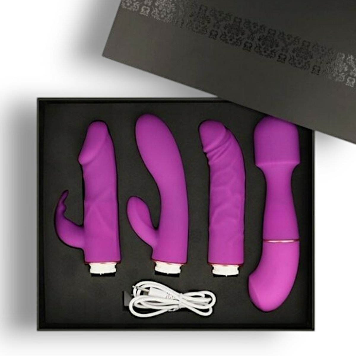 Vibrator 4in 1 Motor + Stimulator Covers