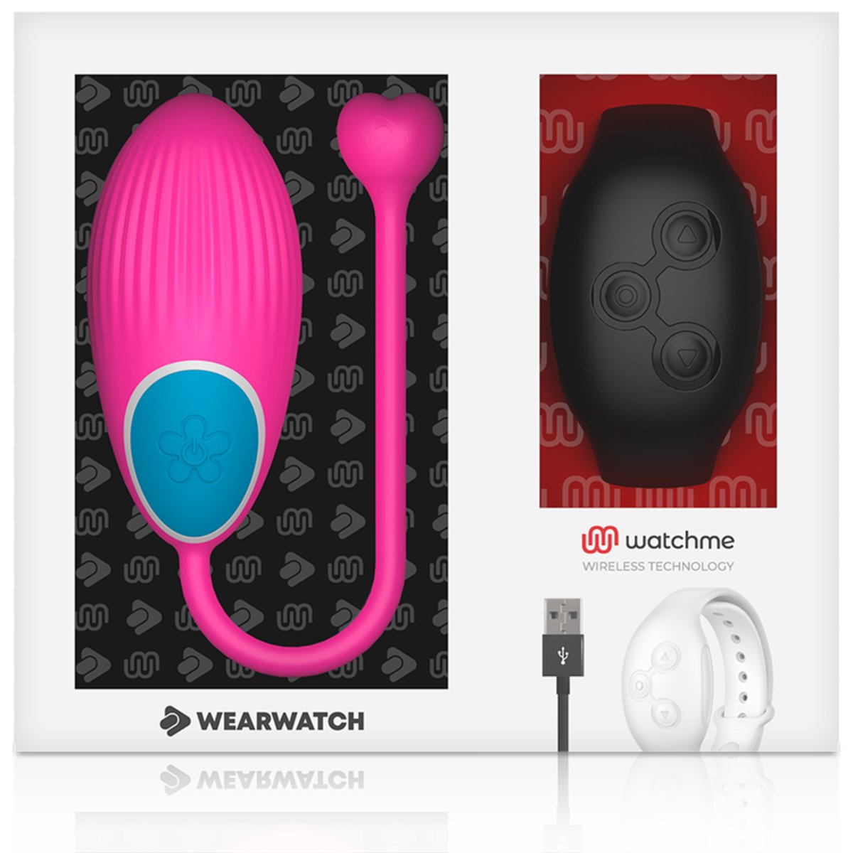 Watchme Wearwatch Egg Vibrator Wireless Technology Fuchsia/ Jet