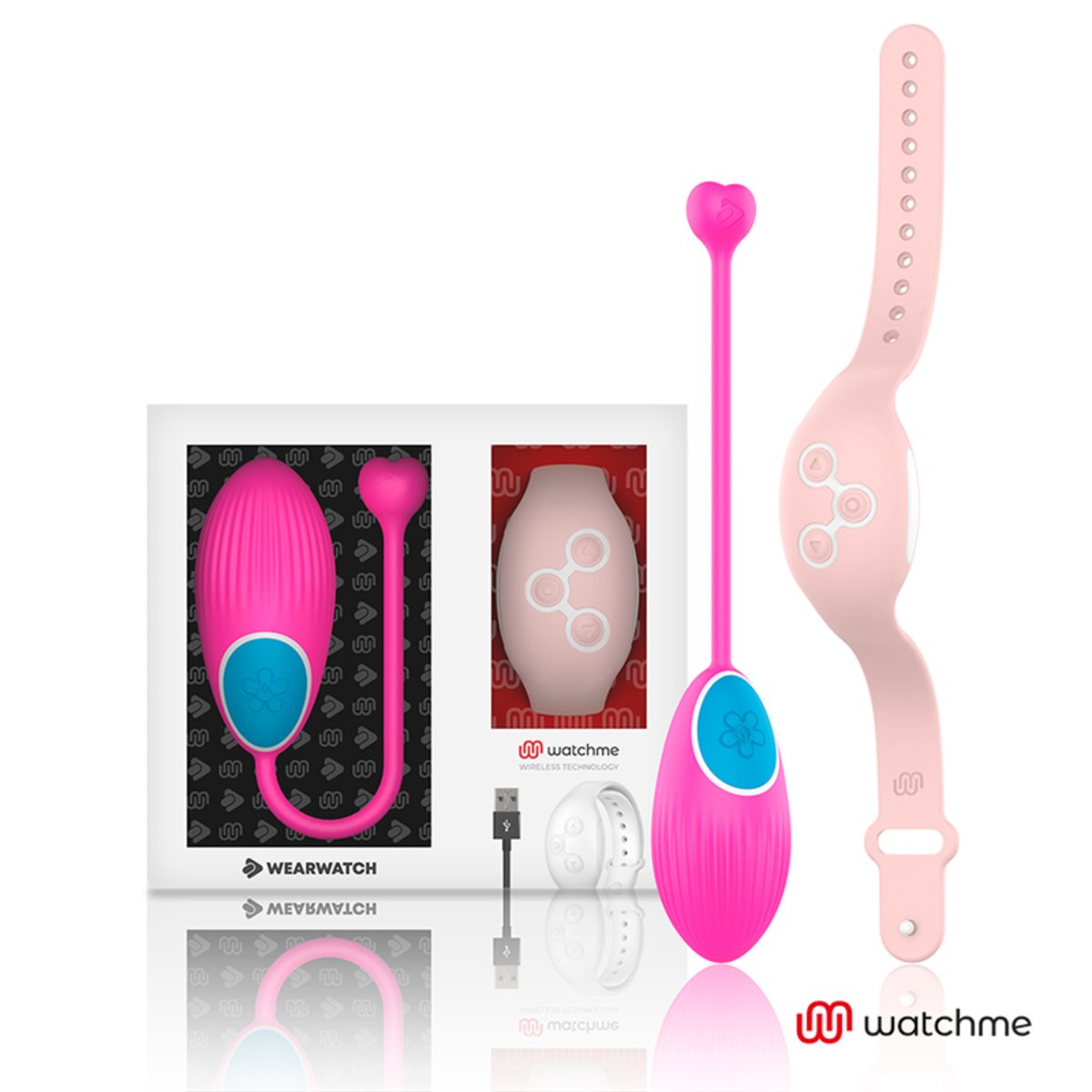 Watchme Wearwatch Egg Vibrator Wireless Technology Fuchsia/ Soft