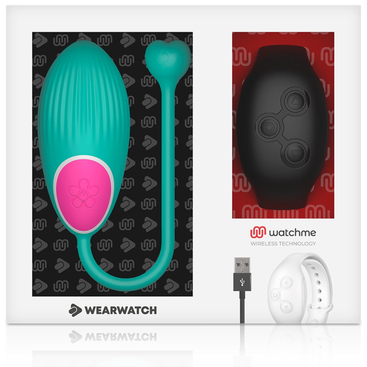 Watchme Wearwatch Egg Vibrator Wireless Technology Aquamarine/ Jet
