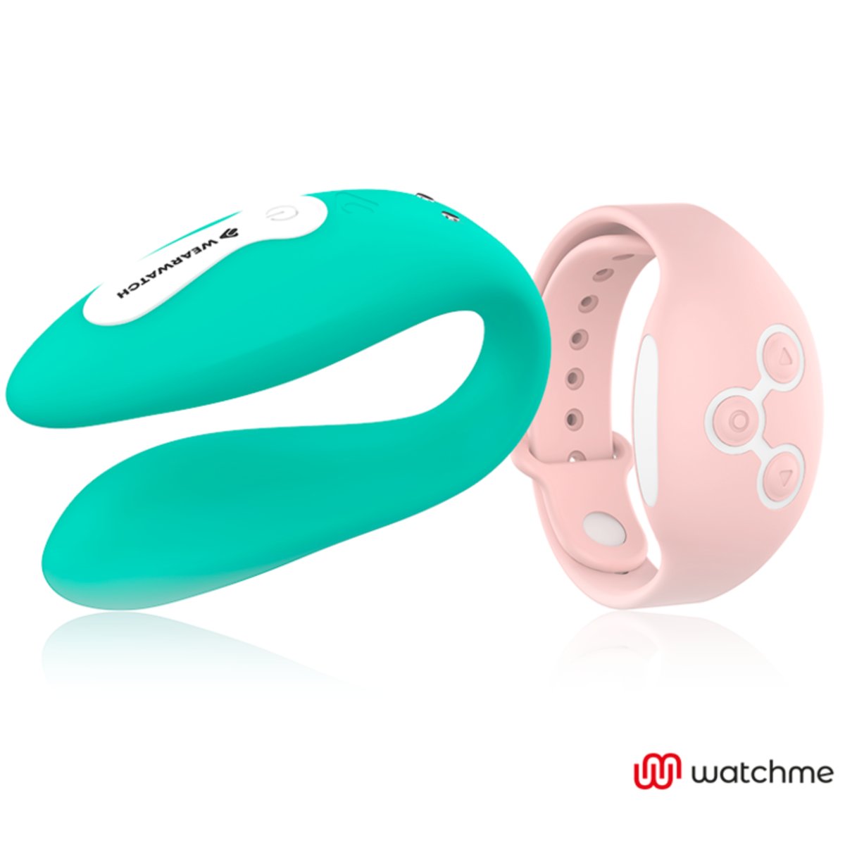 Watchme Wearwatch Dual Pleasure Couples Vibrator Wireless Technology Light