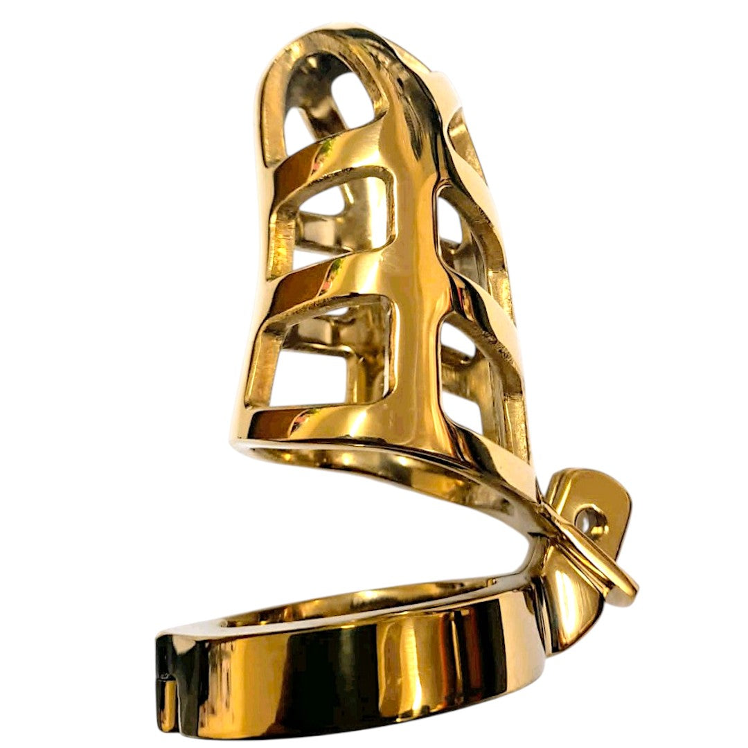 Brutal Cock Cage Gold