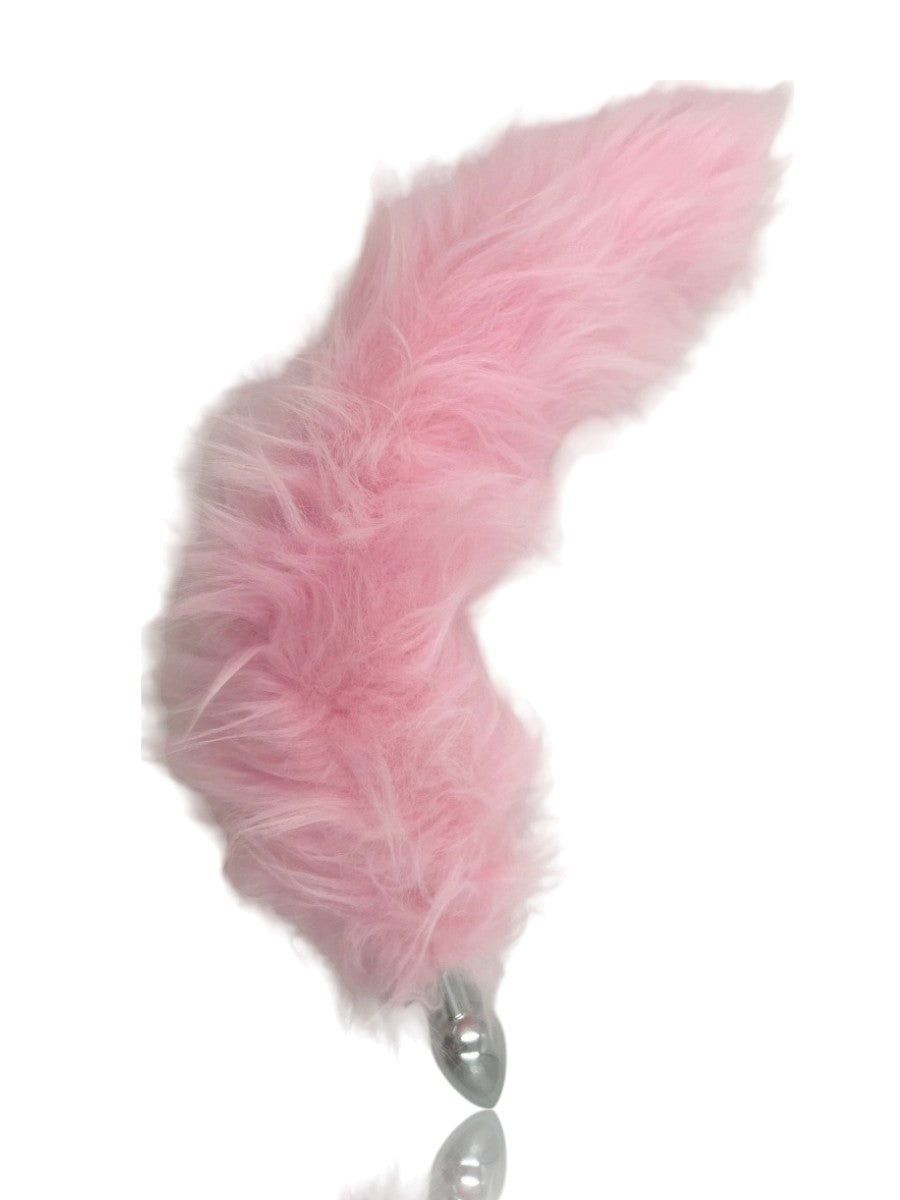 Light-up Tail with Steel Butt-Plug Pink