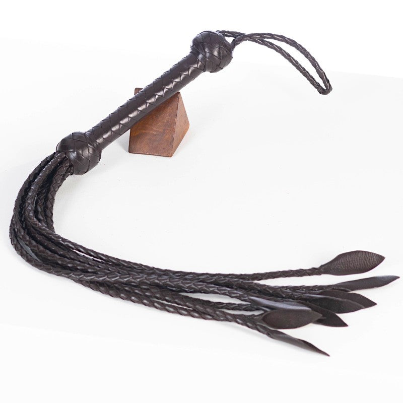 Leather Cat-O-Nine Tails Dark Chocolate