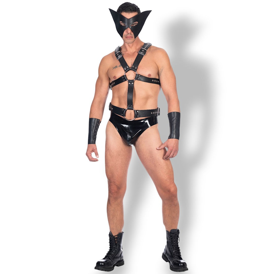 Soft Leather Male Full Body Harness M2O