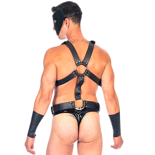 Soft Leather Male Full Body Harness MTO
