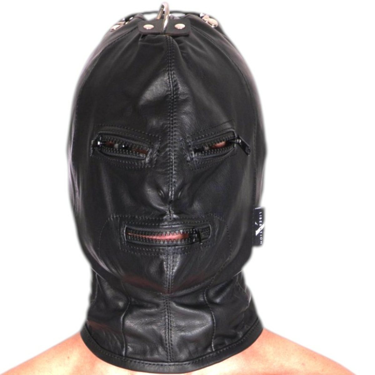 Leather Zipper Hood