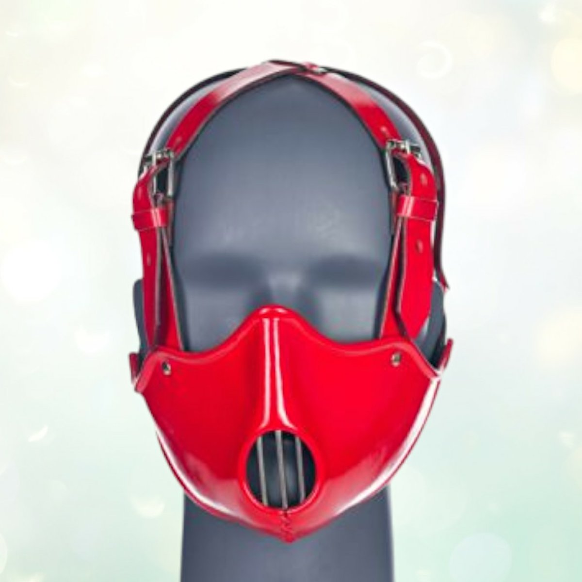 Cecilio Leather Designs Hannibal Mask - Red