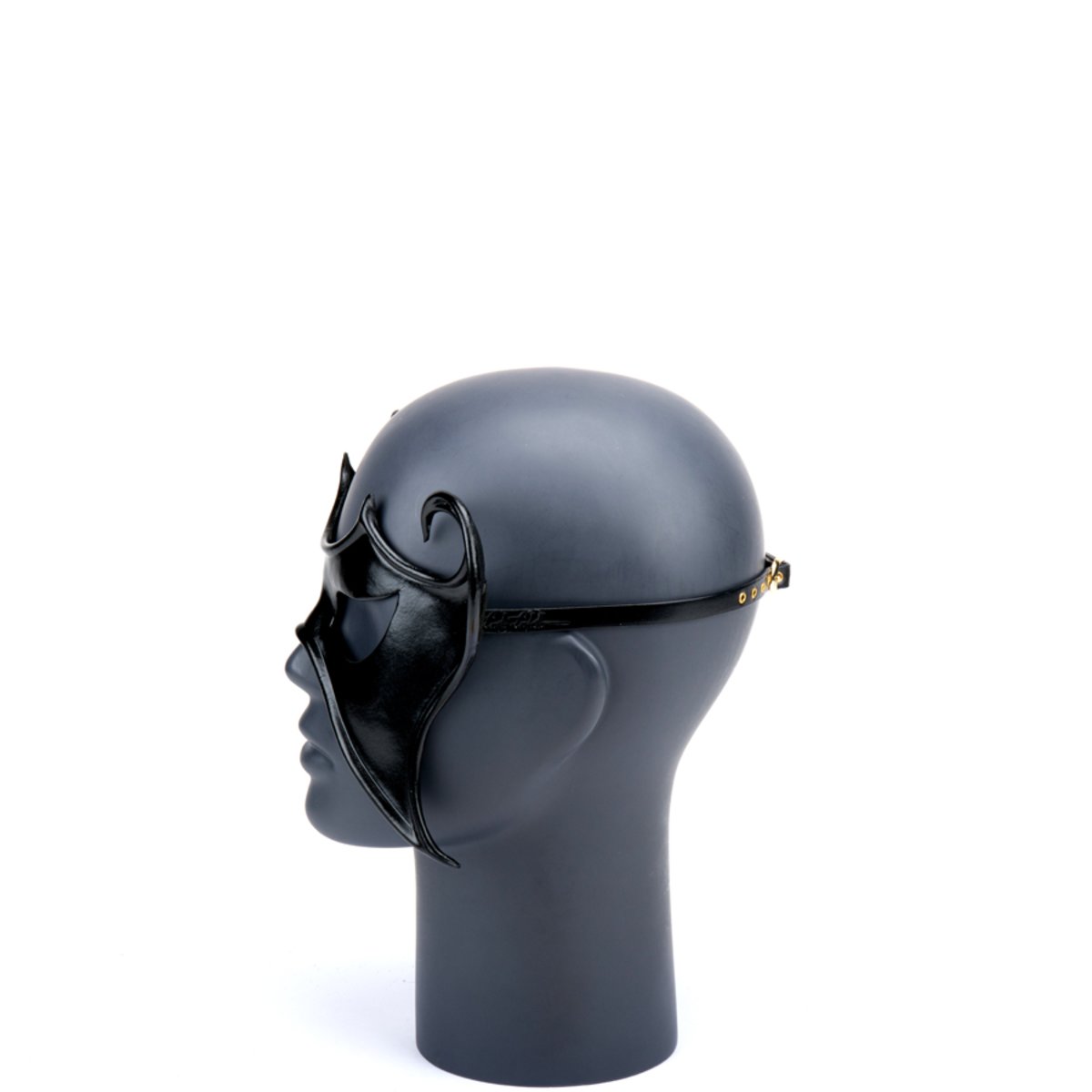Cecilio Leather Designs Lord Of Darkness Mask - Black