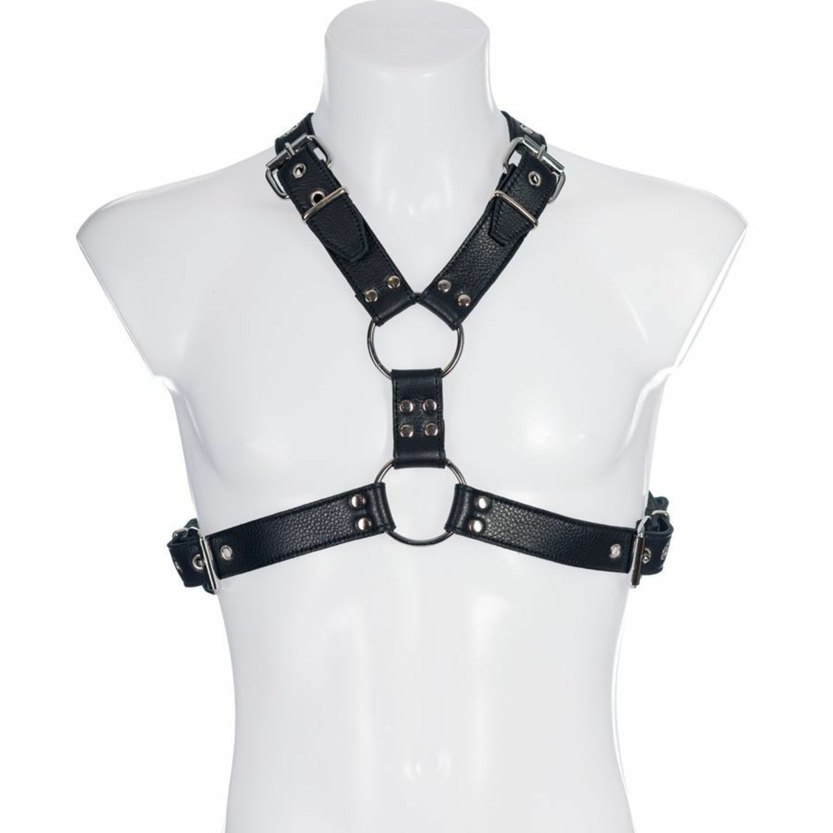 Soft Leather Male Upper Body De Luxe Harness M2O