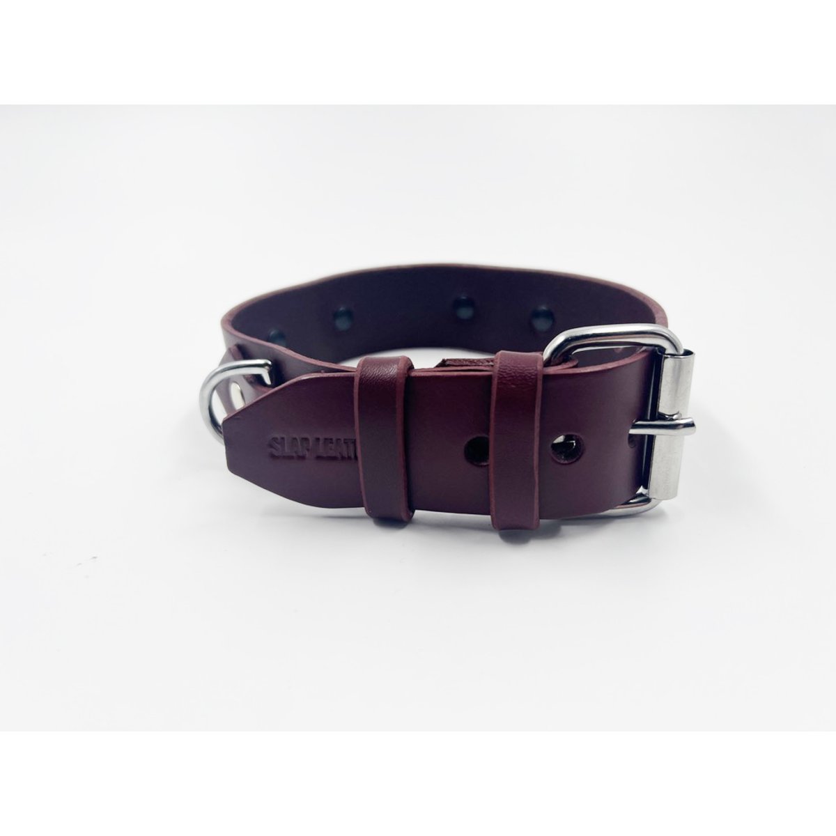 38mm Wide Strap Neck Collar With D Ring-Unlined Raw (M2O)