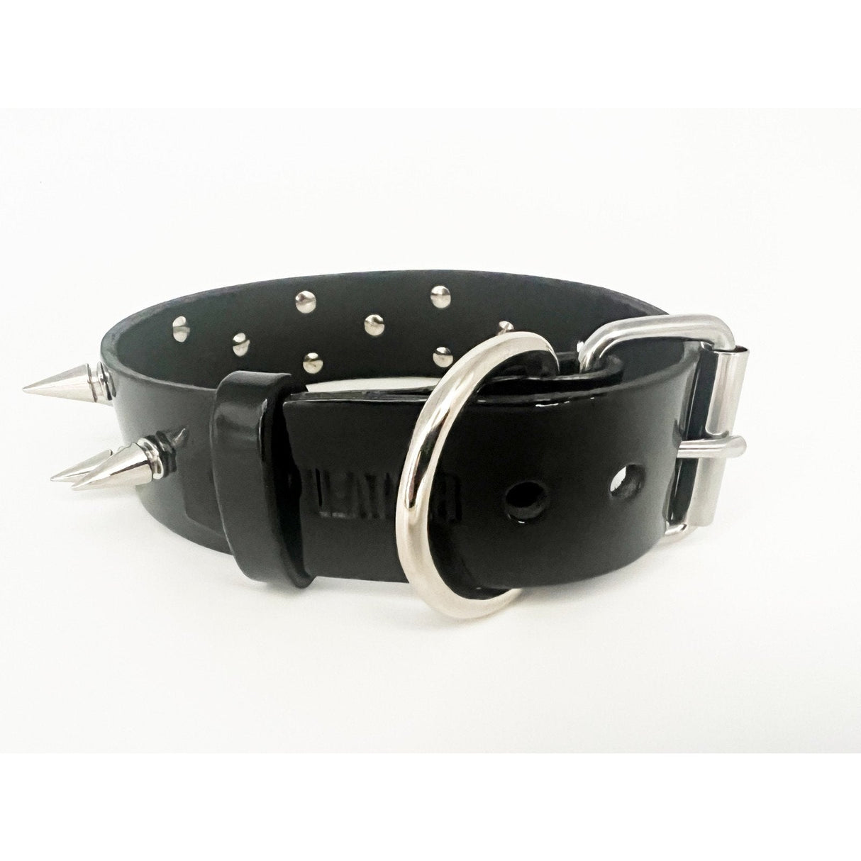38mm Collar With Large Spikes-Unlined Raw (M2O)