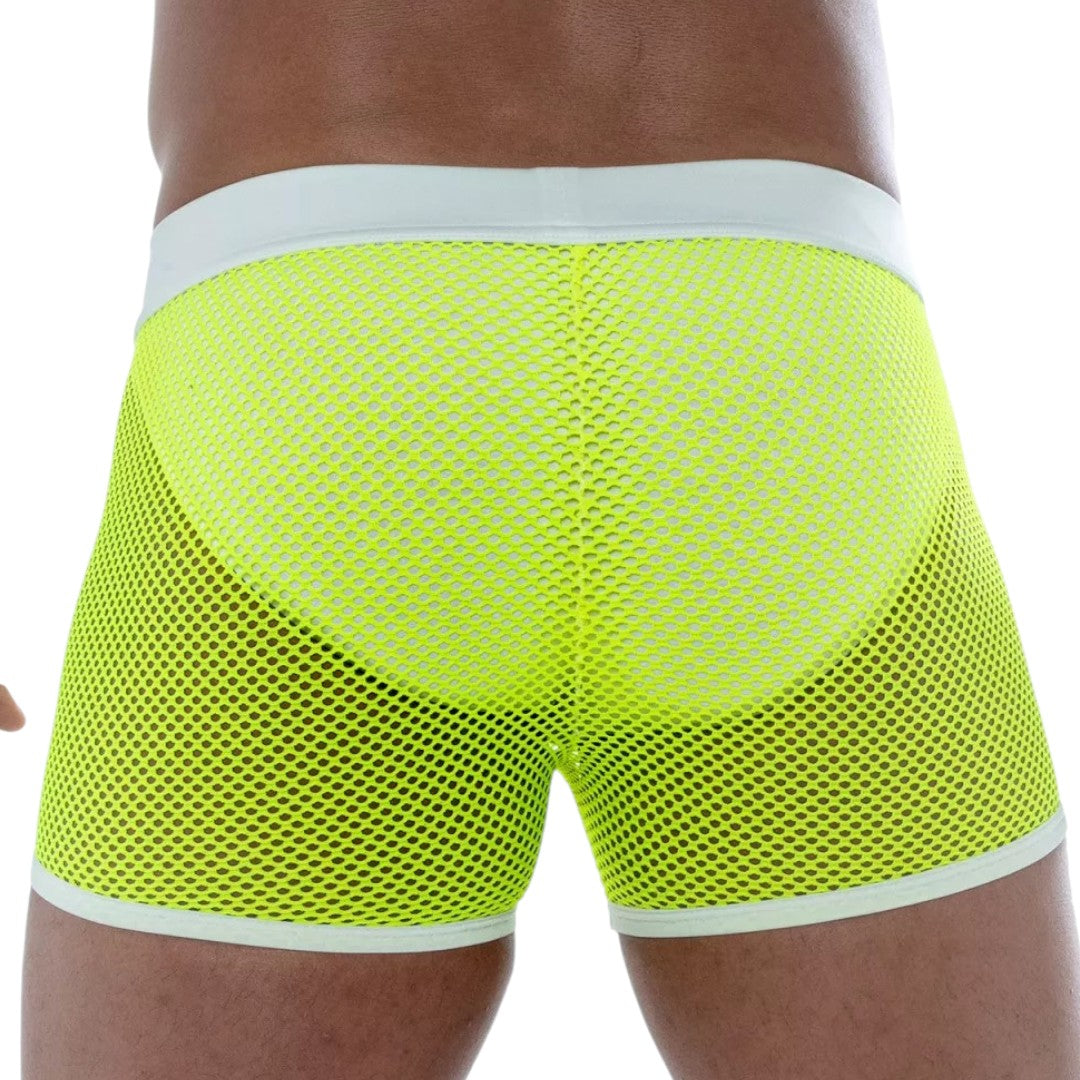 TOF Neon Mesh Shorts -Yellow