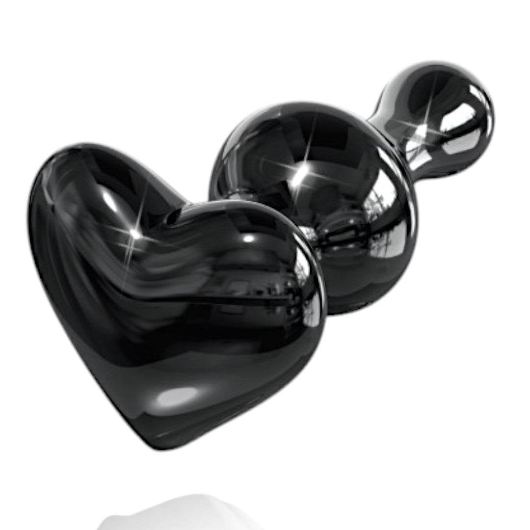 Icicles Glass Wand Dildo - Black