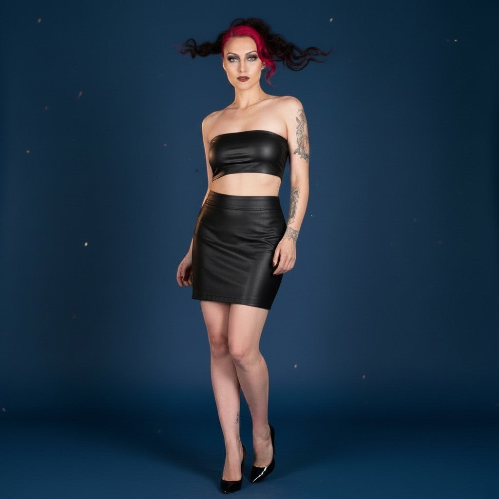 Liberation-X Leather Pencil Skirt