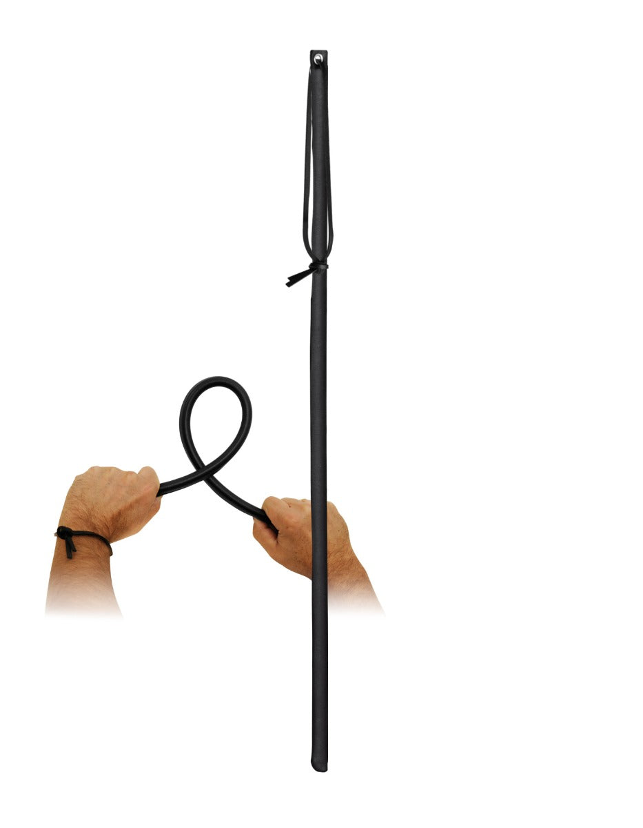 Leather "Flex" Cane Black