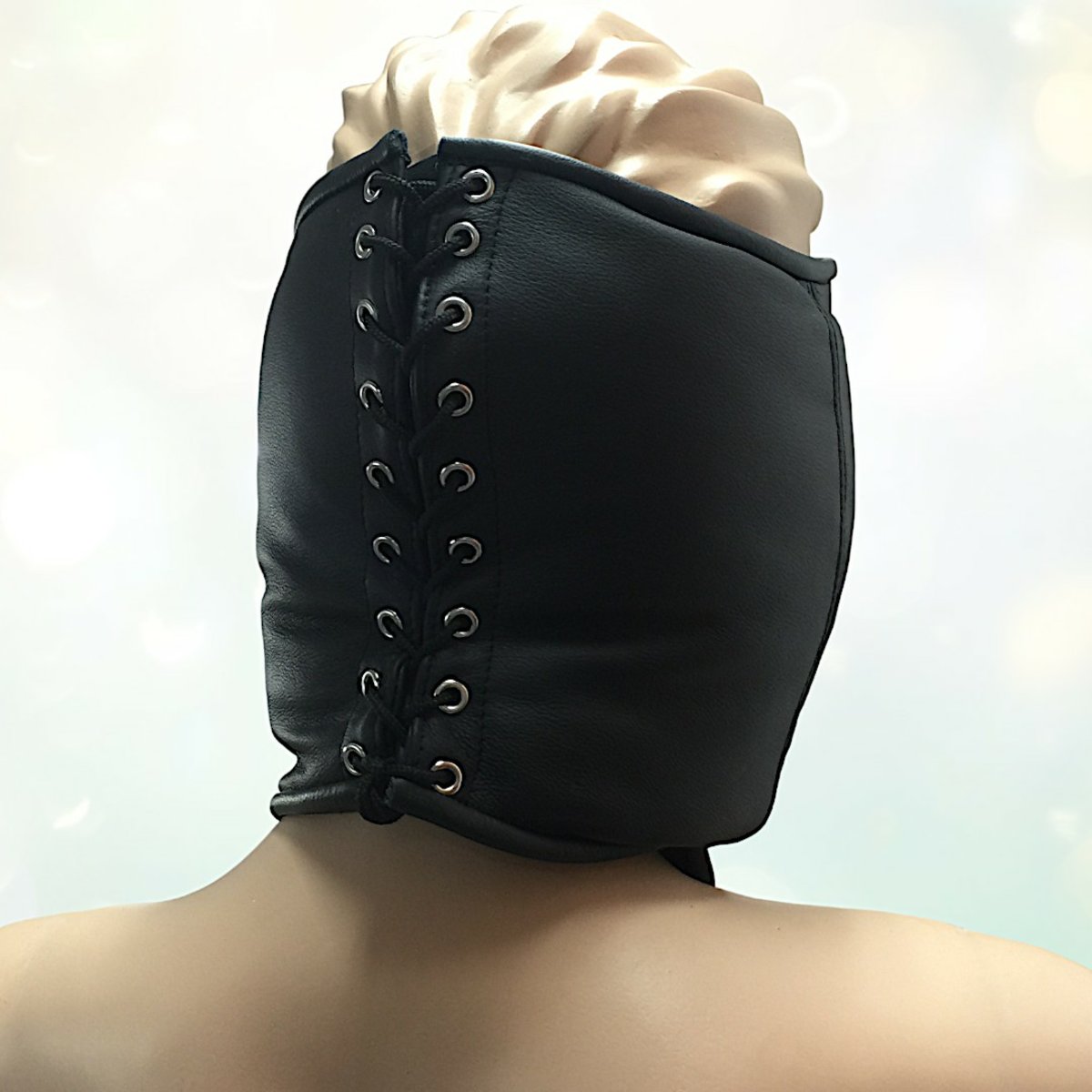 Deluxe Leather Mask Open
