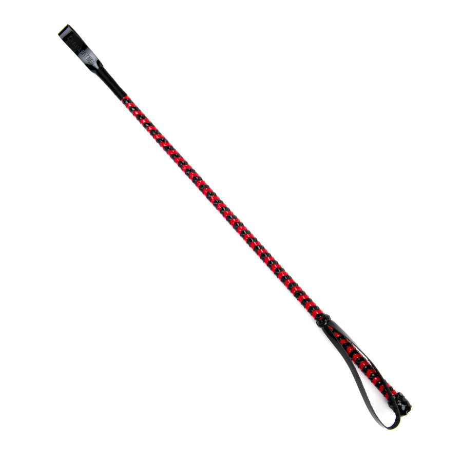 Riding Crop Patent Leather Black/Red