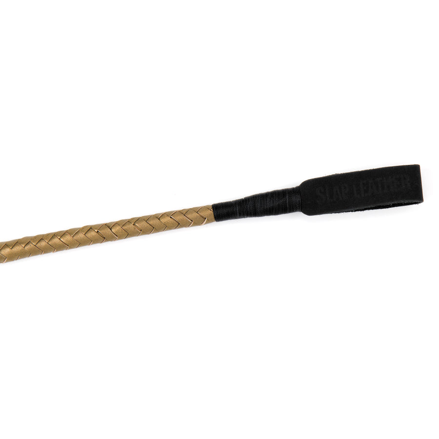Riding Crop Leather Gold/Black