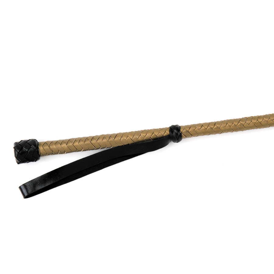 Riding Crop Leather Gold/Black