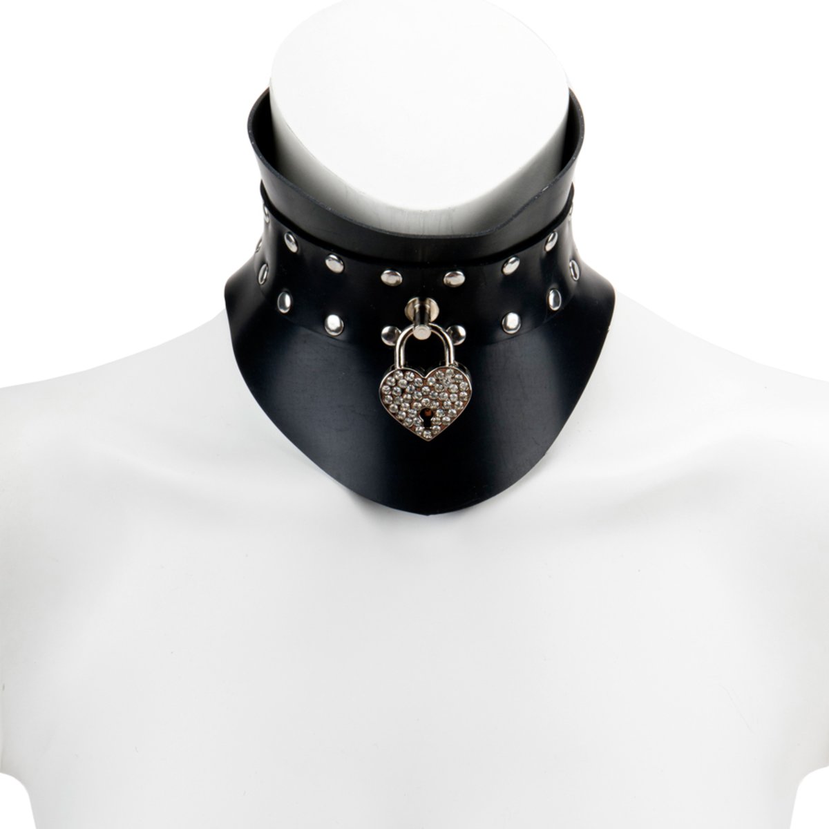 Posture Diamante Padlock Collar