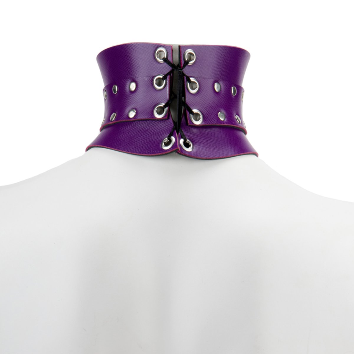 Posture Leather Love Trap Collar Purple Heart