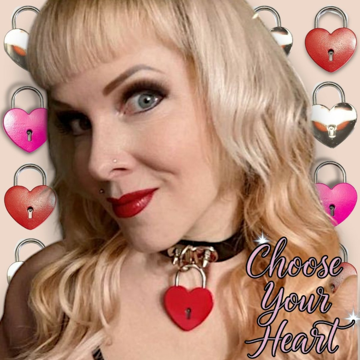 Choker-Large Padlock Choker