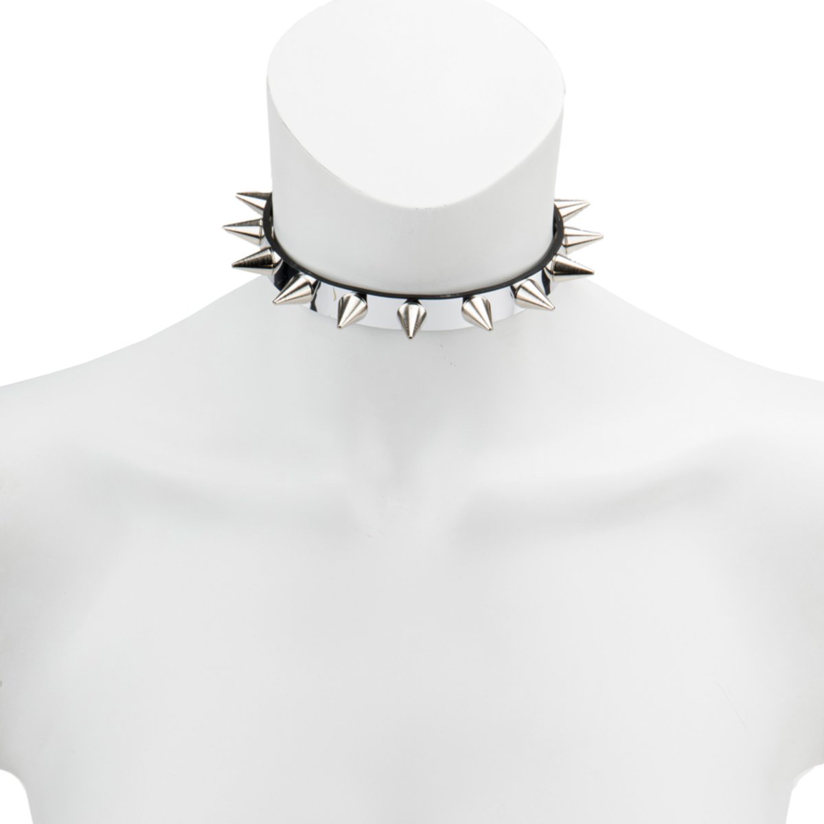 Choker-Slim Mirror With Cone Spikes